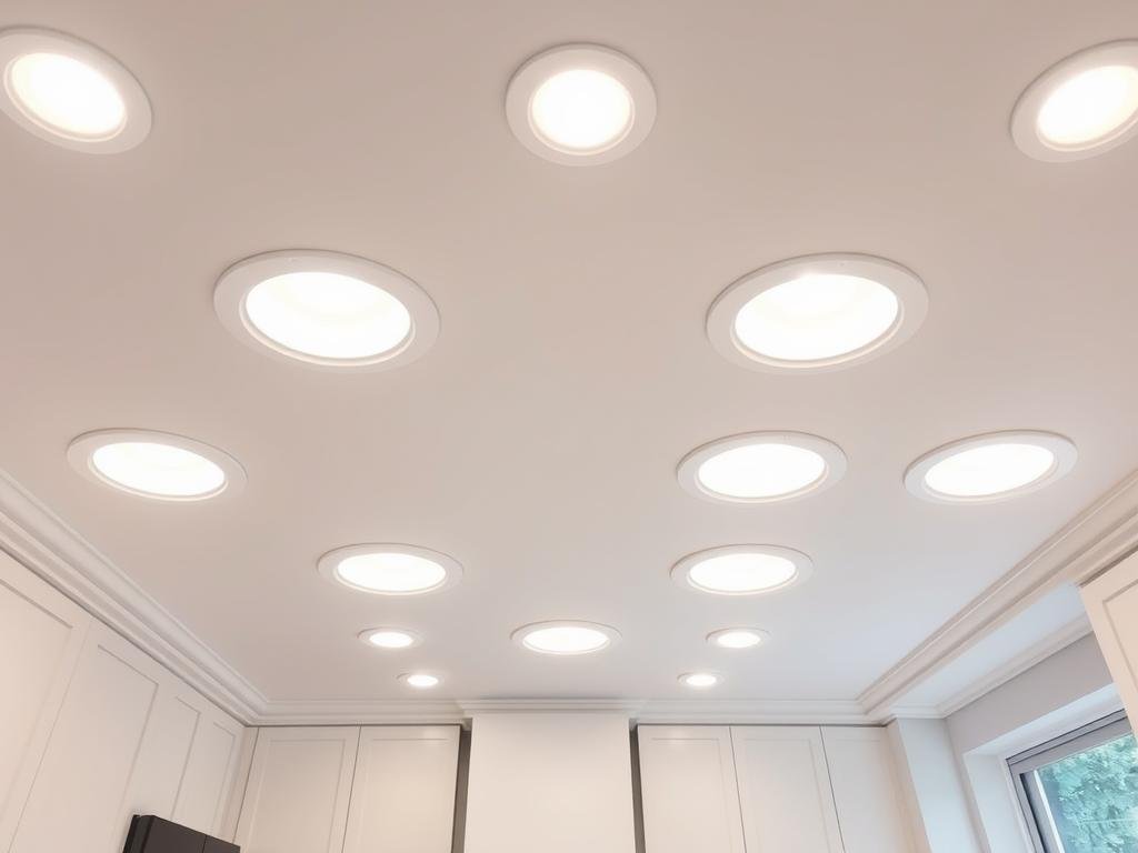 recessed ceiling lights providing ambient lighting in kitchen recessed ceiling lights providing ambient lighting in kitchen