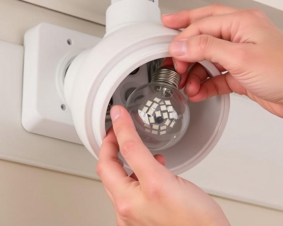 replacing led bulb in outdoor fixture