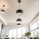 room lighting ideas ceiling showcasing modern pendant lights in contemporary living space