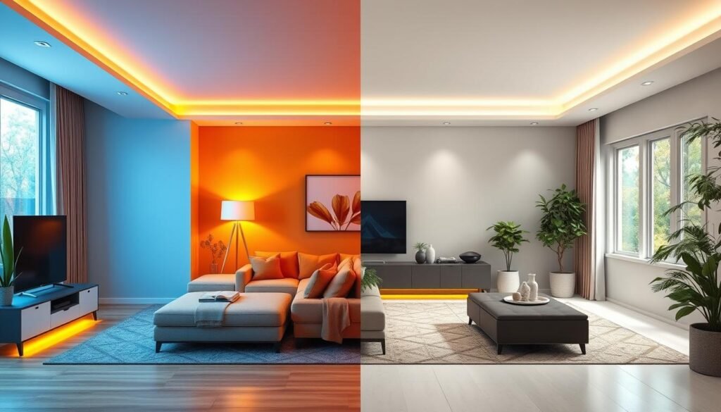 seasonal ambient lighting showing different color schemes for holidays seasonal ambient lighting showing different color schemes for holidays