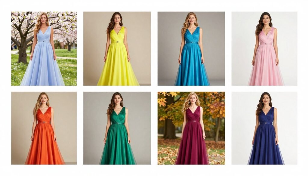 seasonal wedding guest dresses throughout the year