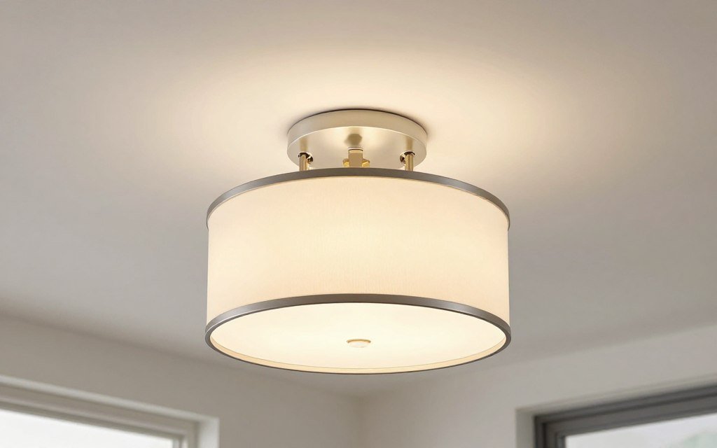 semi-flush mount kitchen light fixture showing gap between ceiling and fixture semi-flush mount kitchen light fixture showing gap between ceiling and fixture