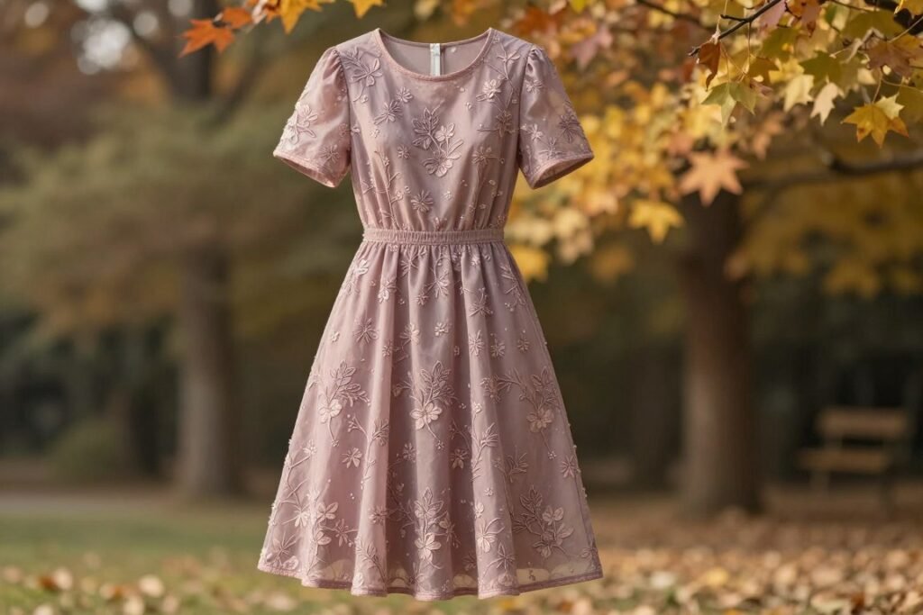semi-formal fall wedding guest dress