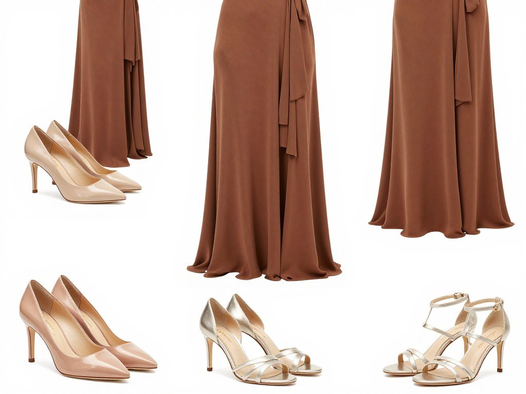 shoe options for brown wedding guest dresses