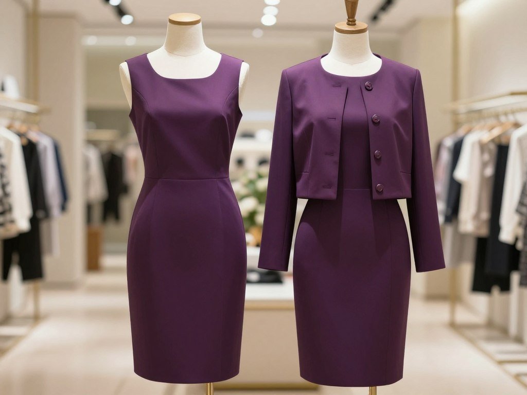 sleeveless dress with coordinating jacket