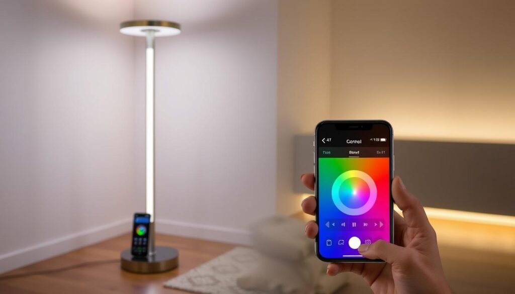 smart floor lamp with remote control and app features ambient lighting smart floor lamp with remote control and app features ambient lighting
