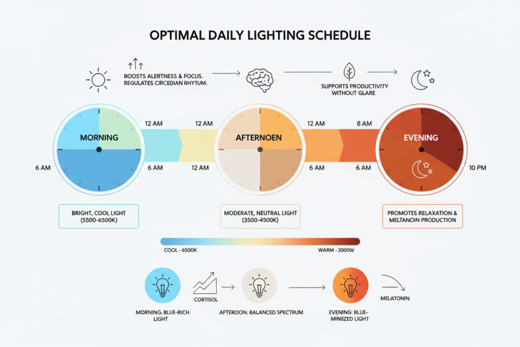 smart lighting schedule throughout the day smart lighting schedule throughout the day