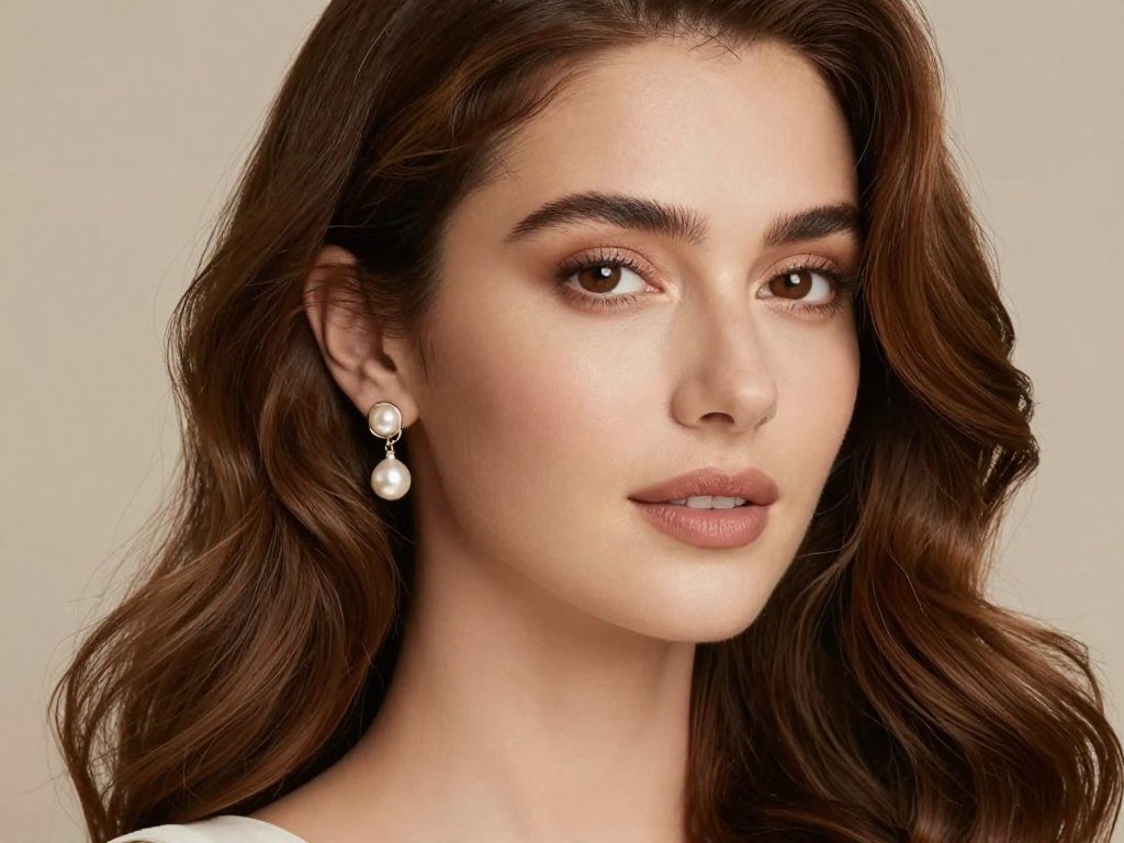 soft romantic waves in long hair for wedding guest look