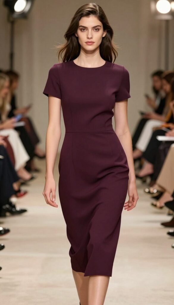 sophisticated midi dress for black tie wedding