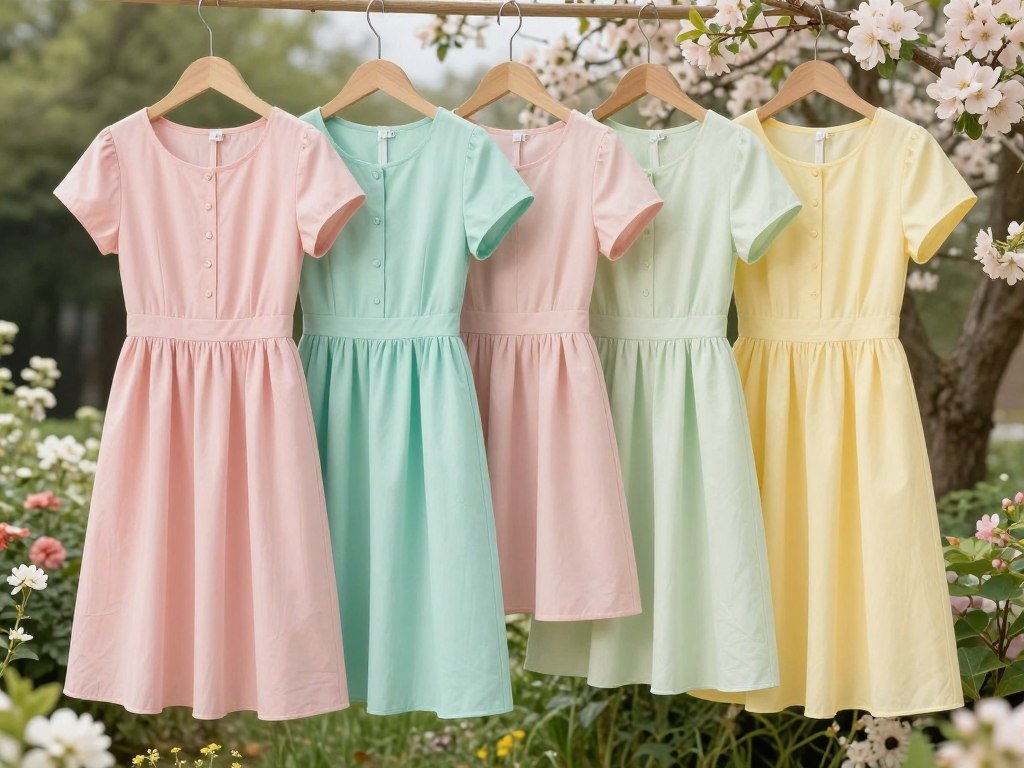 spring pastel dress collection