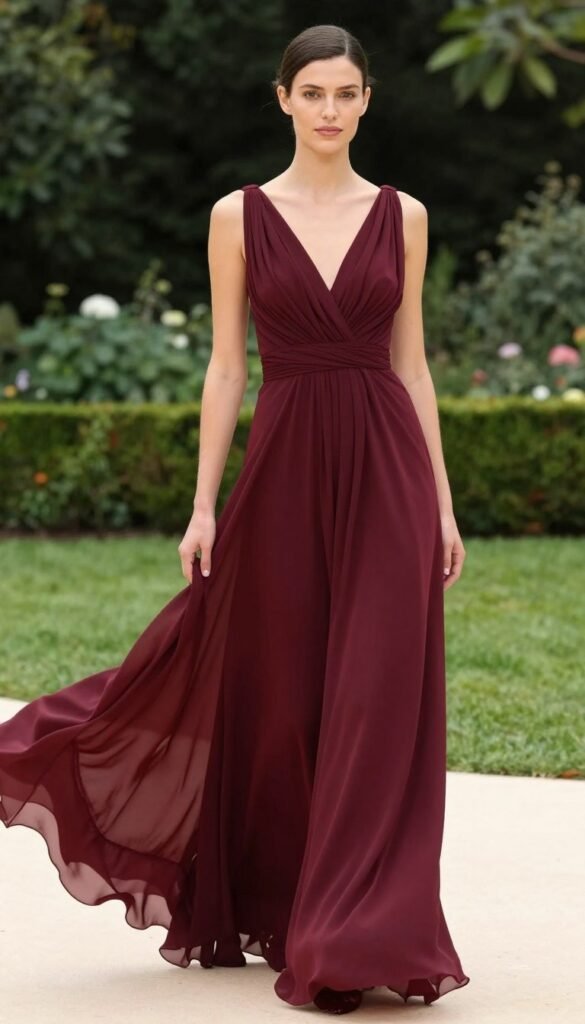 stunning floor-length maxi dress for black tie wedding