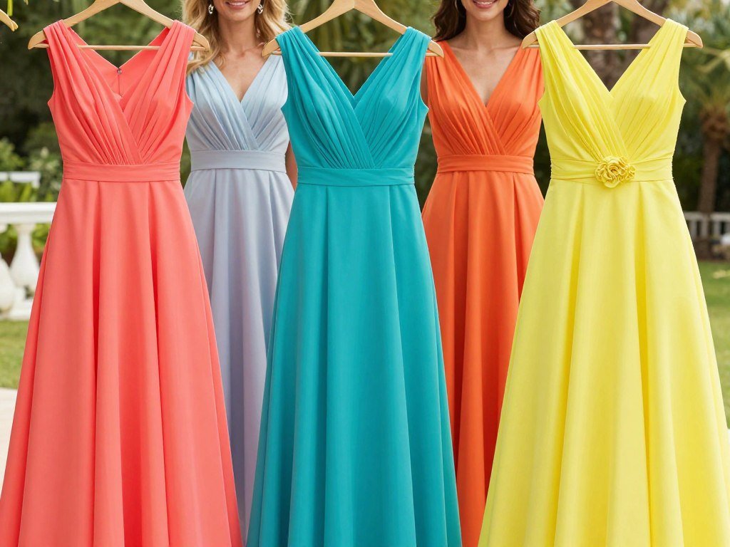 summer bright color dresses