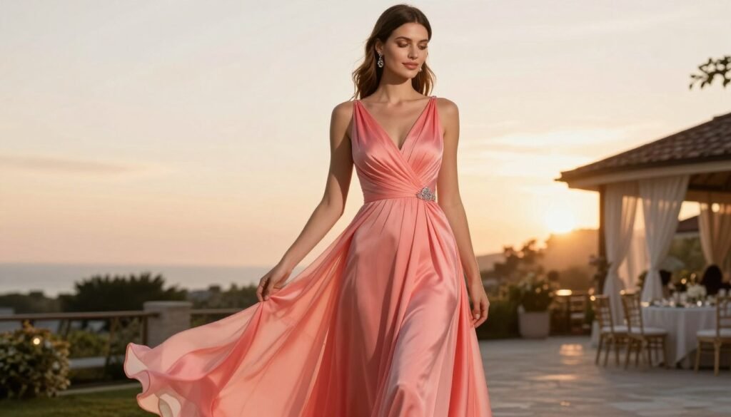 summer formal gown in elegant style