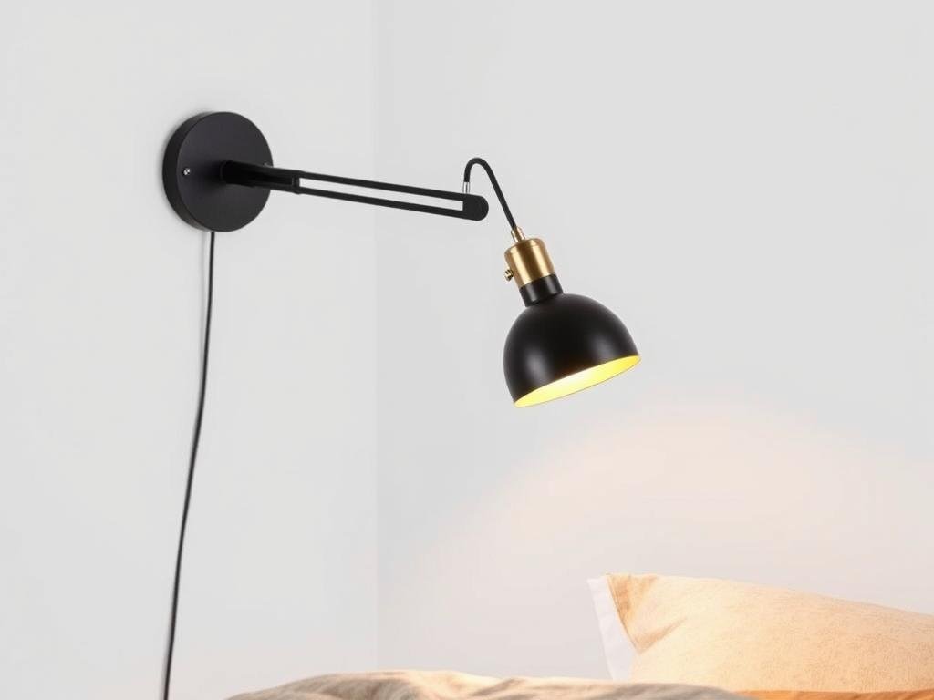 swing arm wall lamp for small bedroom