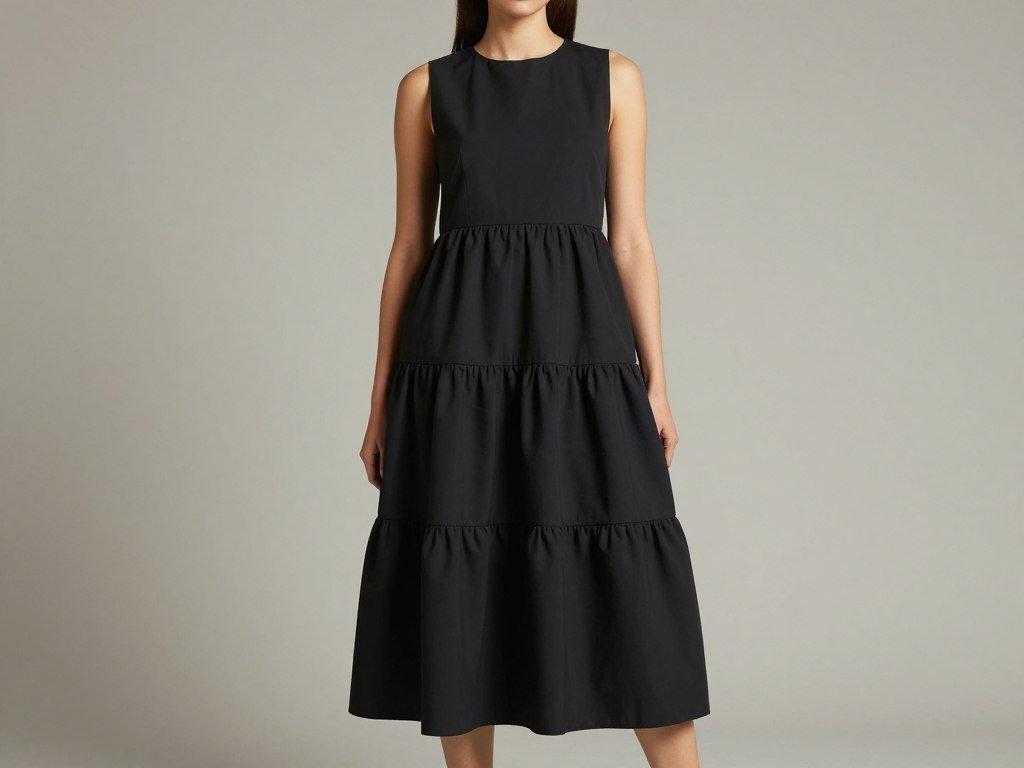 tiered dress rectangle figure