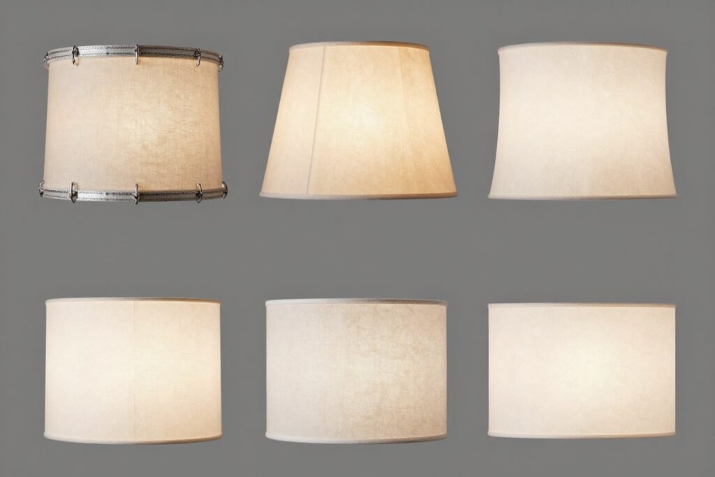 variety of lamp shade styles and materials variety of lamp shade styles and materials