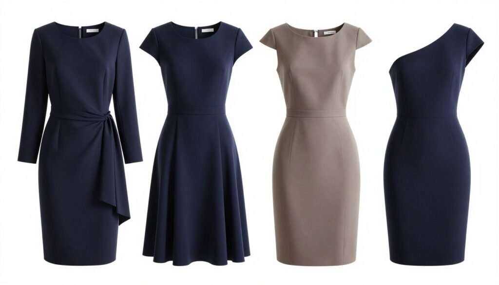 various sleeve styles on formal dresses
