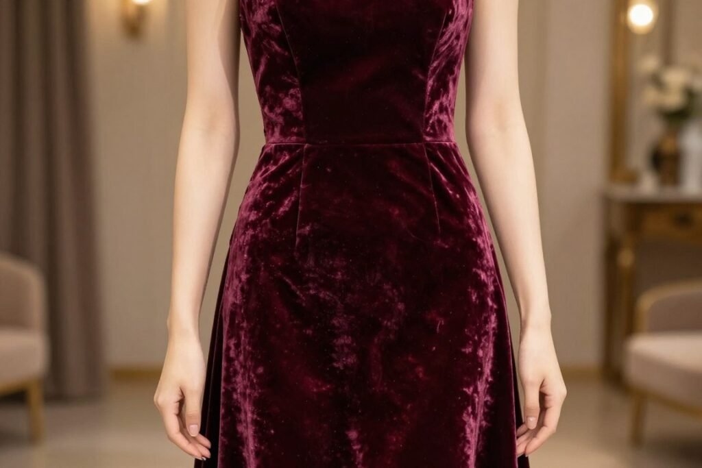 velvet wedding guest dress winter