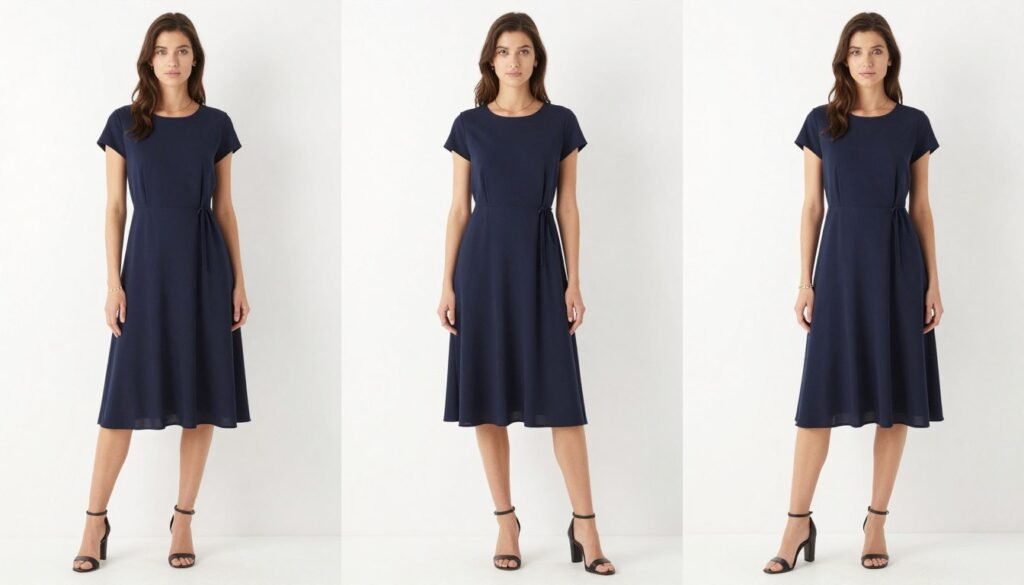 versatile dress styled multiple ways