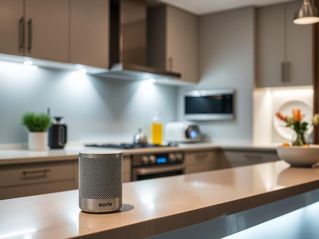 voice-controlled smart kitchen lighting