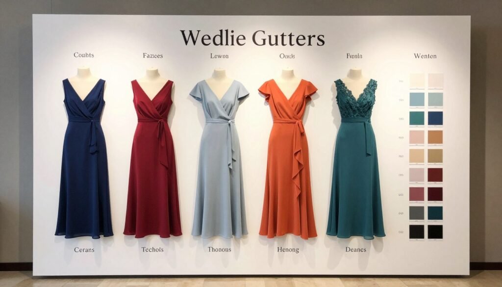 wedding guest dress color palette guide
