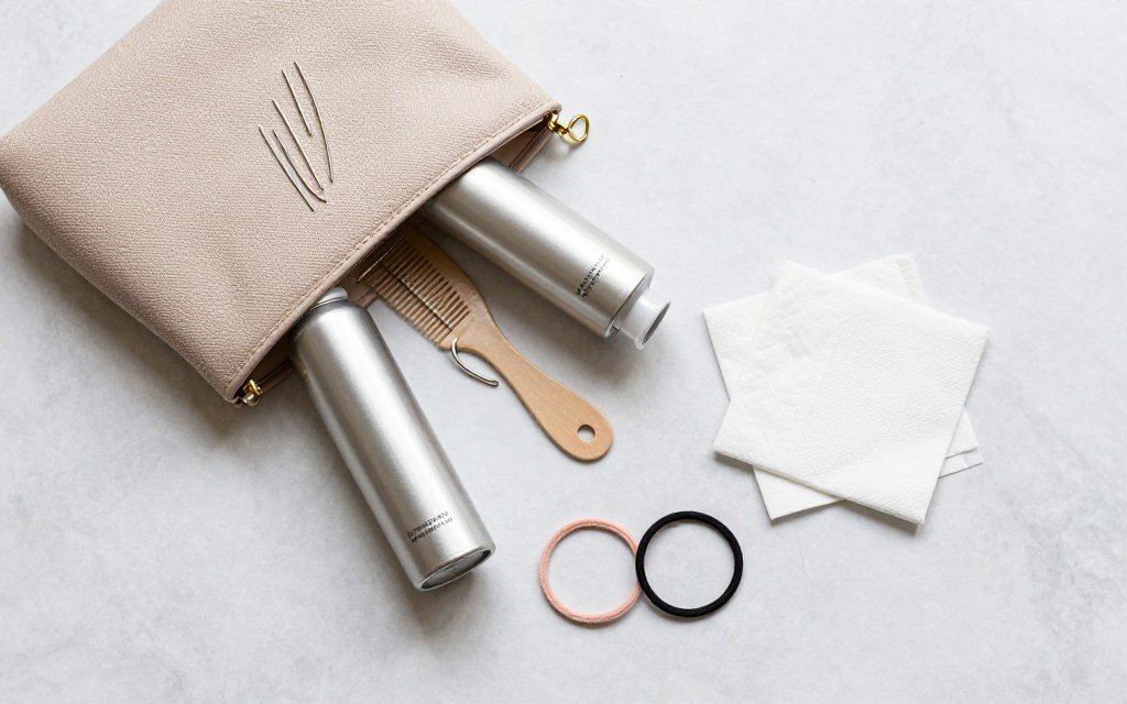 wedding guest emergency touch up kit for hair