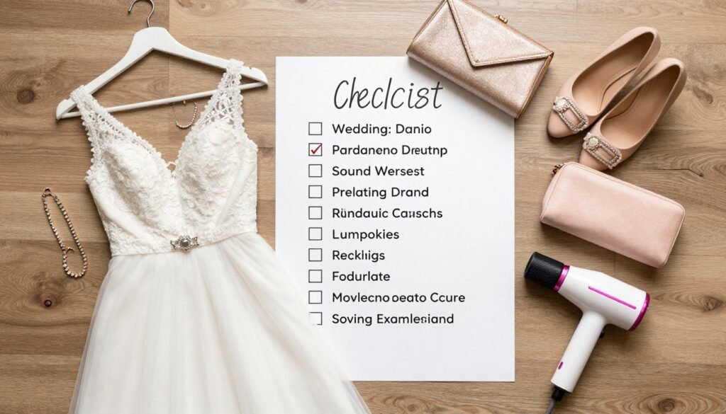 wedding guest preparation checklist items