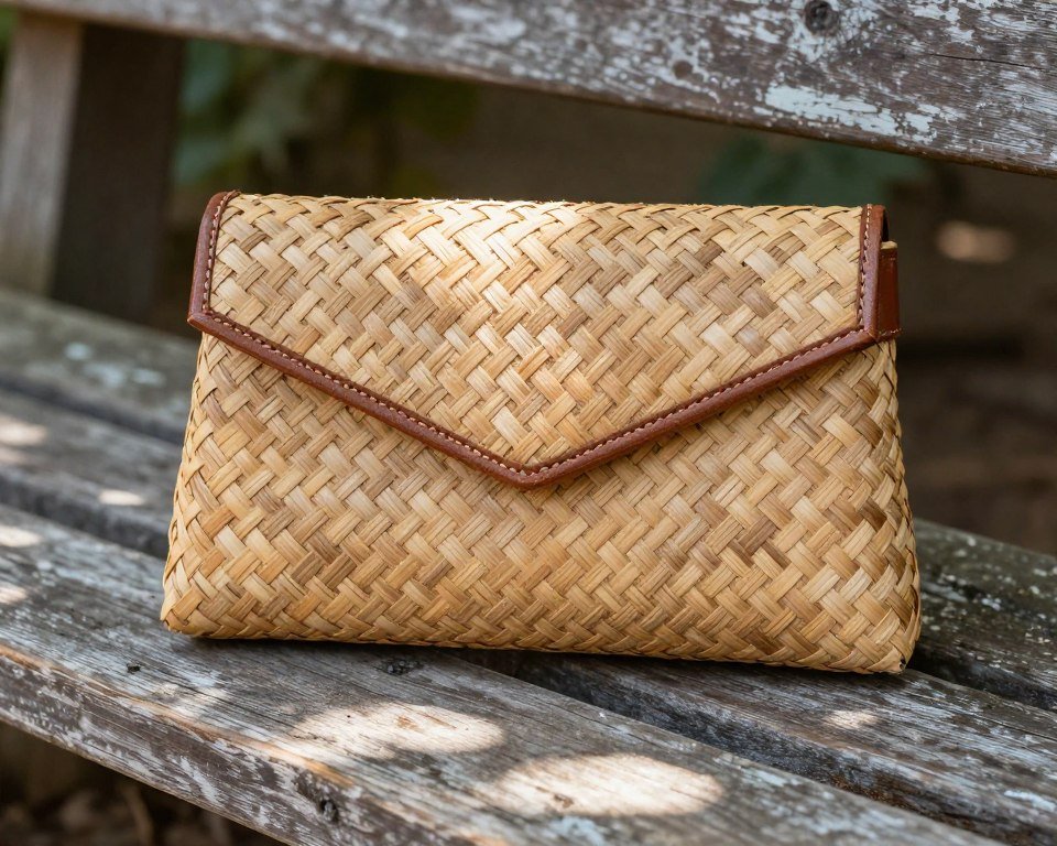 woven clutch natural materials