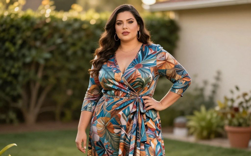 wrap dress curvy styling