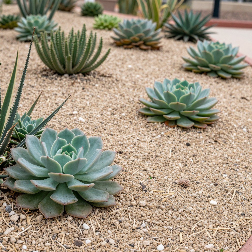 drought-tolerant succulent garden