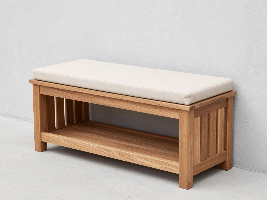 outdoor bench with storage underneath