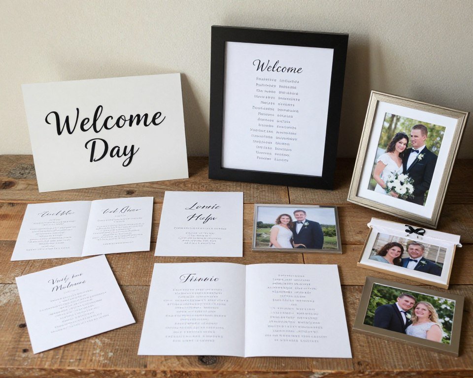 personalized wedding details and decorations