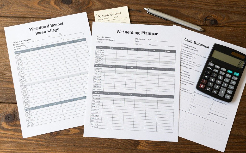 wedding budget planning spreadsheet and cost management