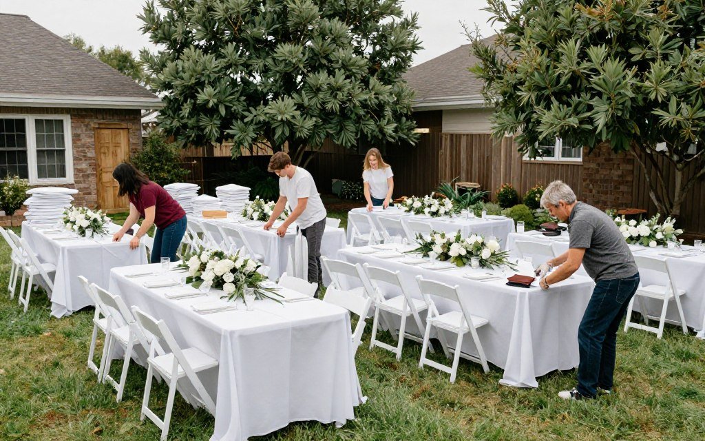 wedding cleanup and teardown organization after event