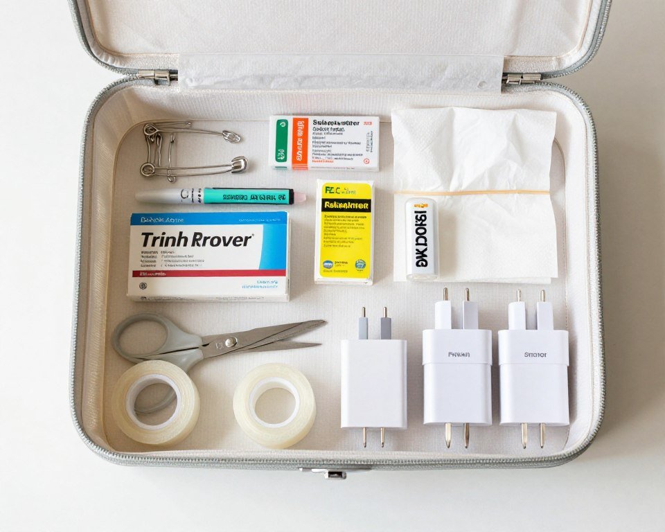 wedding day emergency kit with essential supplies