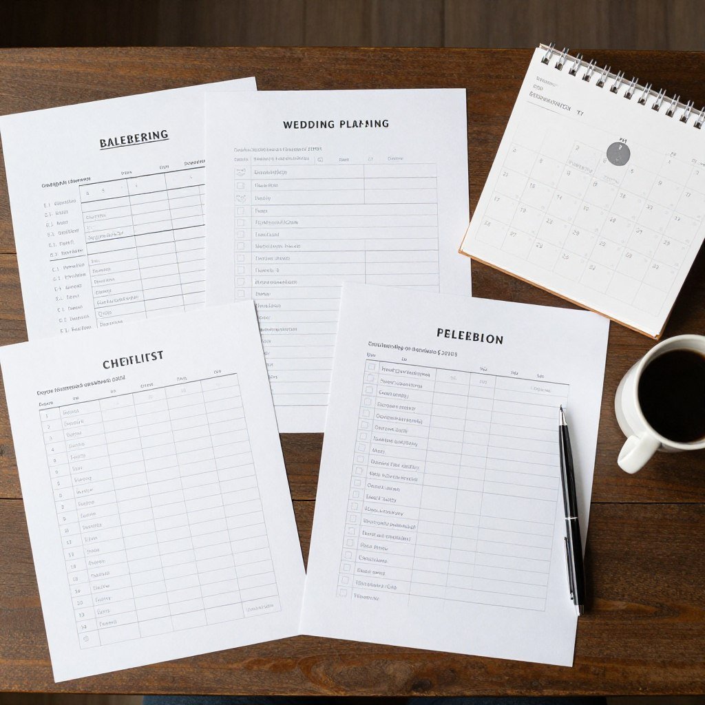 wedding planning checklist and timeline organization