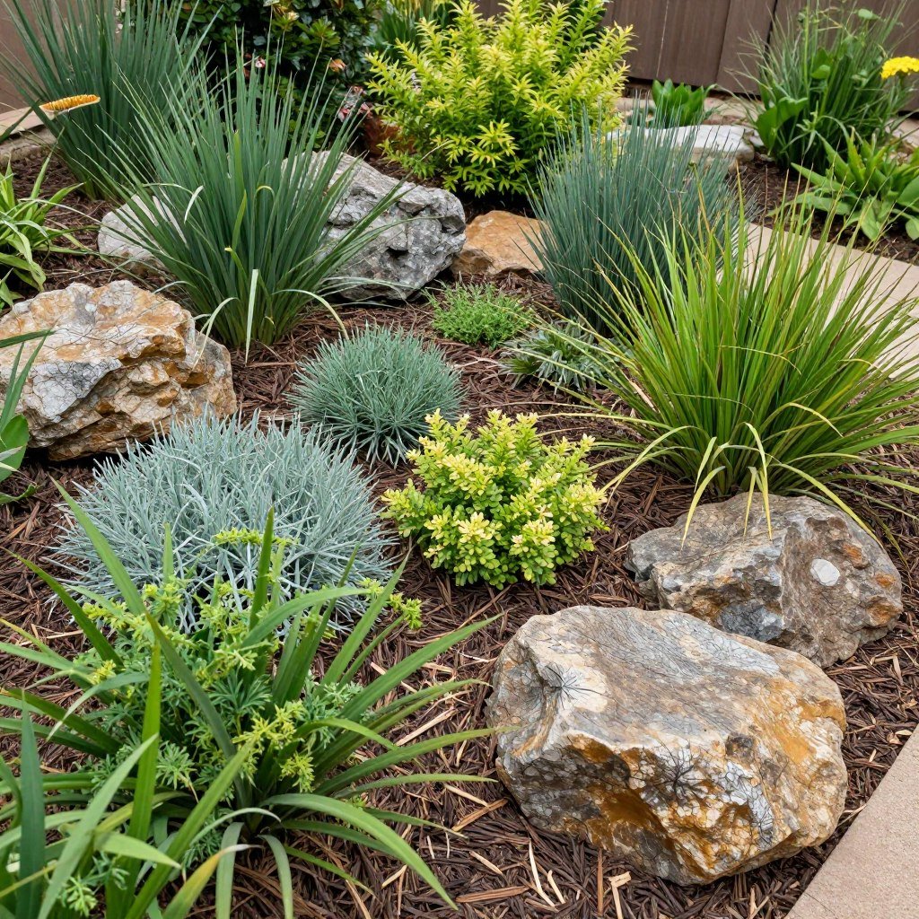 xeriscape garden with native plants